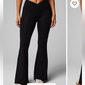 fabletics crossover flare leggings